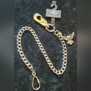 Vintage Harley-Davidson Men's 2006 Freedom Rider 26"Wallet Chain Polished Nkl